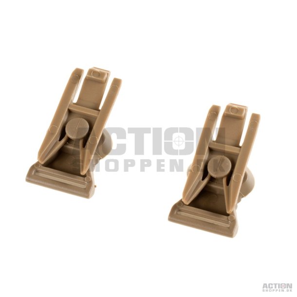 Goggle Swivel Clips 19mm til hjelm, Dark Earth