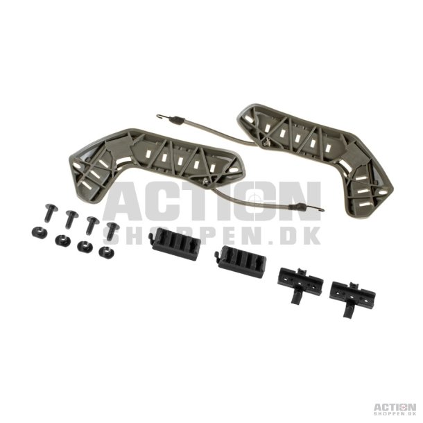 FAST Rail Set til hjelm, Follage Grn