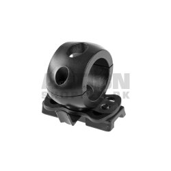 Single Clamp 1 Inch til Hjelm, Sort