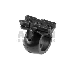 Single Clamp 1 Inch til Hjelm, Sort