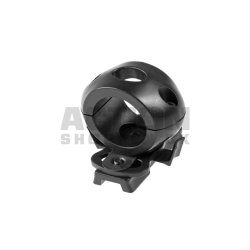 Single Clamp 1 Inch til Hjelm, Sort