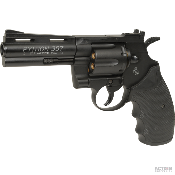 Cybergun - Colt Python Revolver 4"  Sort, GNB - Co2