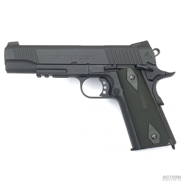 Cybergun - Colt 1911 Rail Gun Black, Full Metal, GBB - Co2