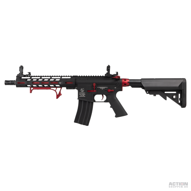 Cybergun - Colt M4 Hornet Red Fox Ed, Full metal, Rd/Sort