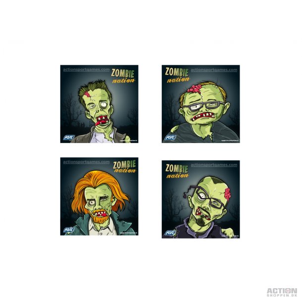 Zombie Skydeskiver 100 stk. til metal skydekasser