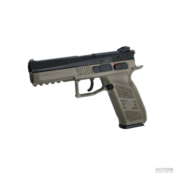 ASG - CZ P-09 FDE full, Dark Earth, med kuffert GBB - Gas.
