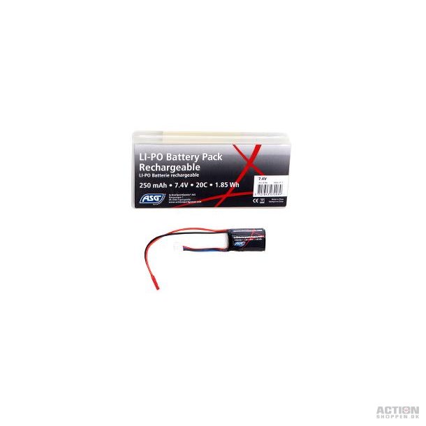 Li-Po 7,4V 250mAh, 20C, 1,85WH, (HPA) Batteri