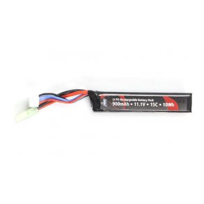 Li-Po 11,1V 900mAh, 15C, Stock Tube, Batteri