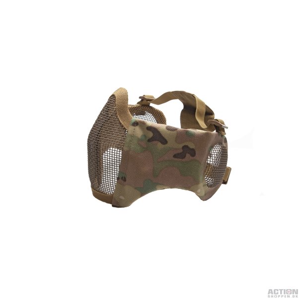 Ansigts beskytter, Mesh halvmaske med re beskyttelse, Multicam 