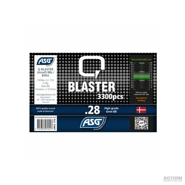 Q Blaster - 0,28 gram 3300 stk.