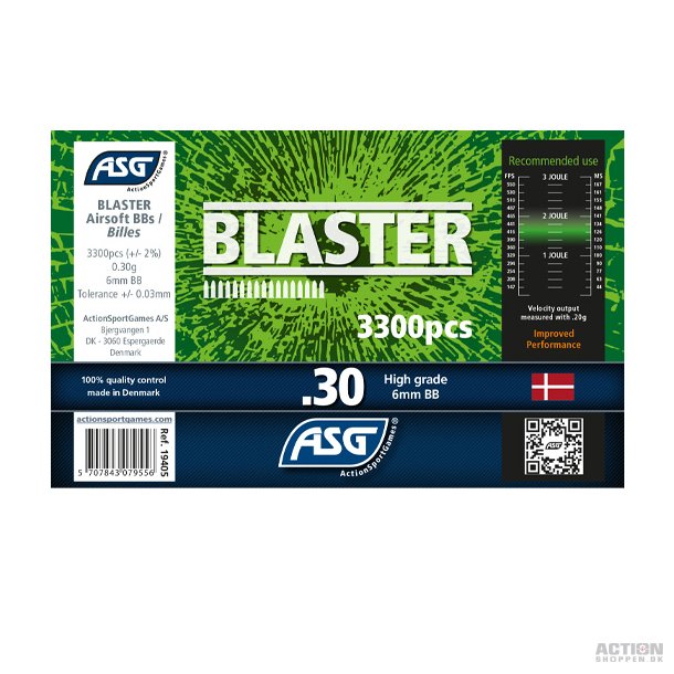Blaster - 0,30 gram 3300 stk. 
