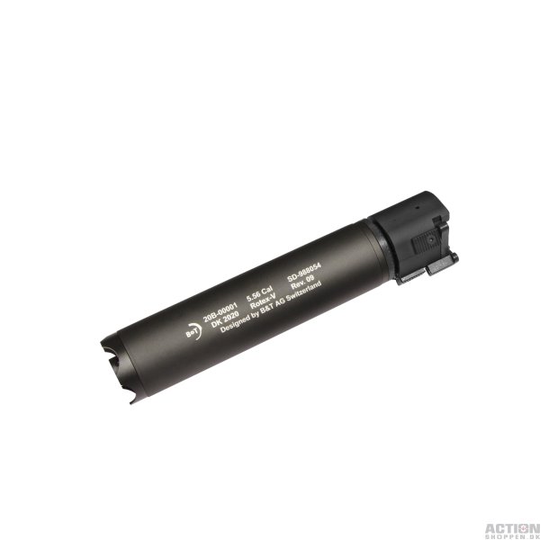 B&T Silencer Rotex-V 197mm, Grey