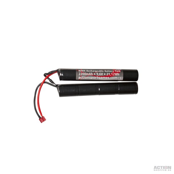 ASG - Batteri 9,6V 2200mah til crane stock, DEAN