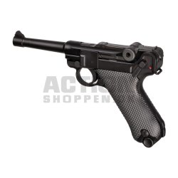 WE - P08 Full Metal, Sort, GBB - Gas.