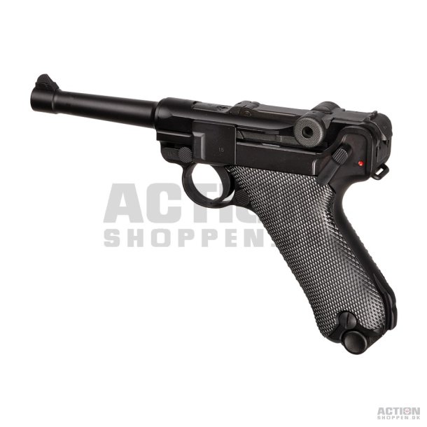 WE - P08 Full Metal, Sort, GBB - Gas.