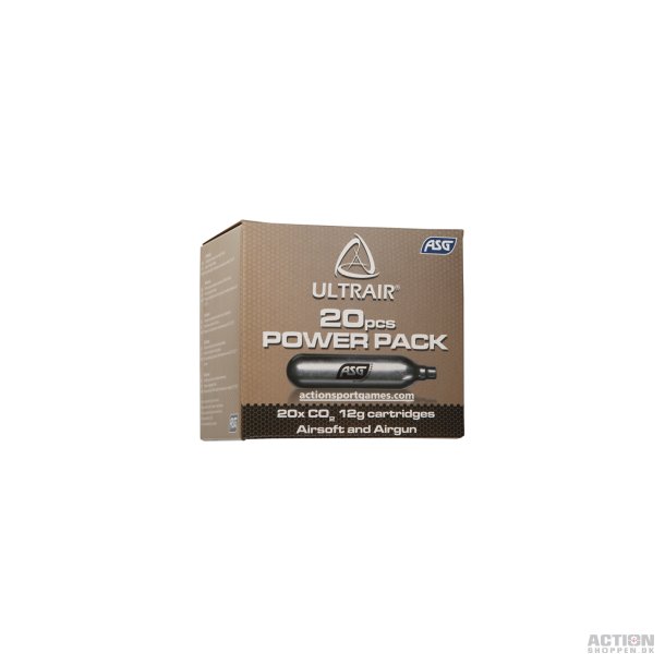 ASG - Co2 Patroner, ULTRAIR 12g, 20 stk