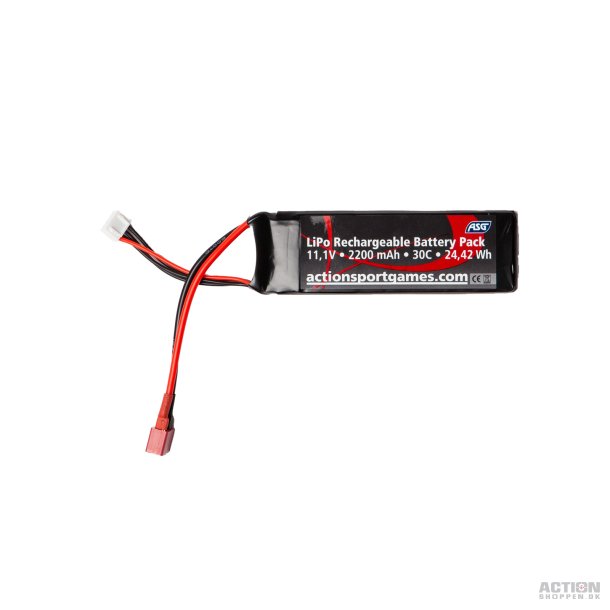 Li-Po 11,1V 2200mAh, 30C, DEAN, Batteri