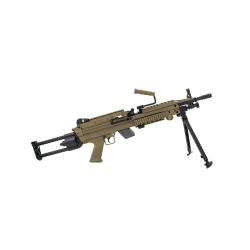 FN Herstal M249 Para, LMG, AEG, Electronic Trigger, Full Nylon fiber, Tan