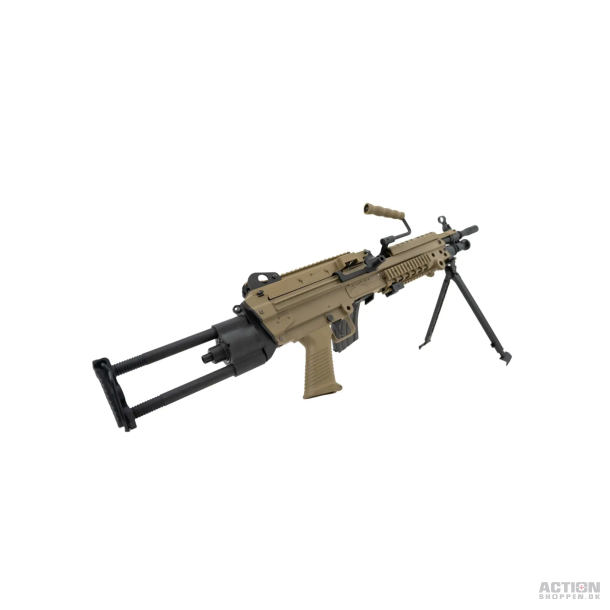 FN Herstal M249 Para, LMG, AEG, Electronic Trigger, Full Nylon fiber, Tan