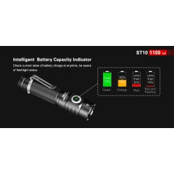 Klarus Flashlight lygte, ST10, 1100 lumens