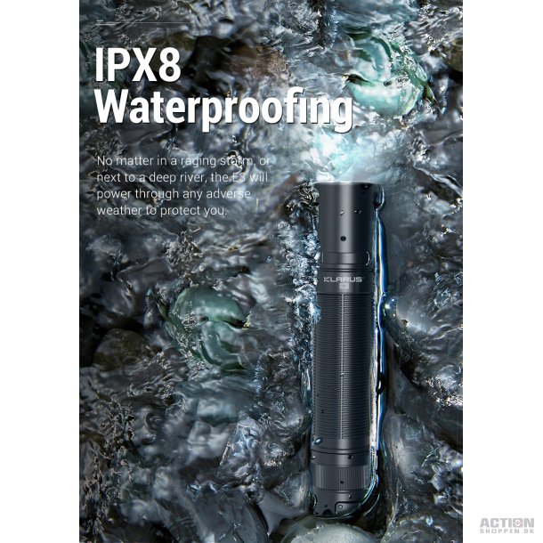 Klarus Outdoor High Performance Flashlight, E3, 2200 lumens