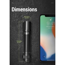 Klarus Outdoor High Performance Flashlight, E3, 2200 lumens