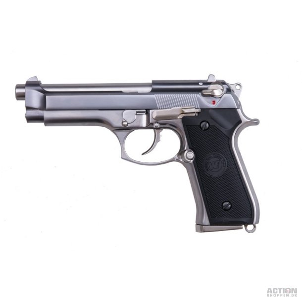 WE - M92 V2, Full Metal, slv, GBB - Gas.