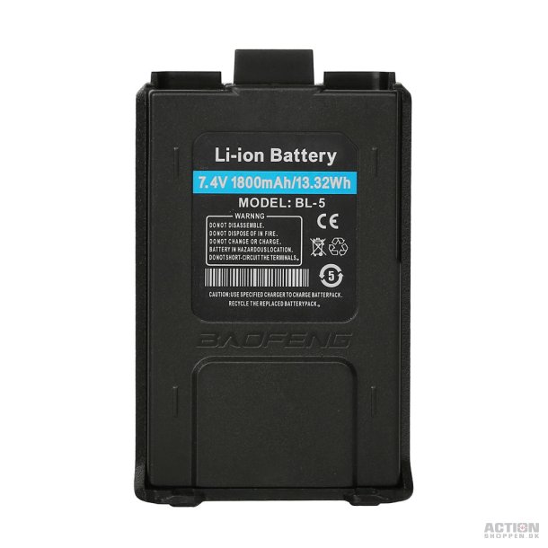 Batteri 1800mAh til Baofeng UV-5R