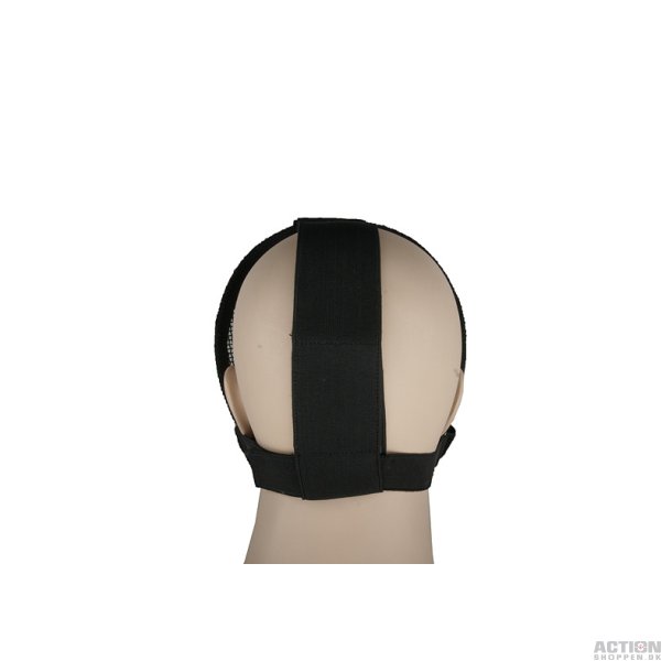 Ansigts beskytter, med gitter, Sort 