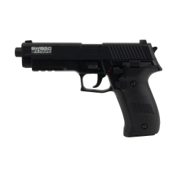 Cybergun - Swiss Arms Navy Pistol AEP Mosfet RTP Lipo Metal slid, El pistol, Semi/Full automatisk.