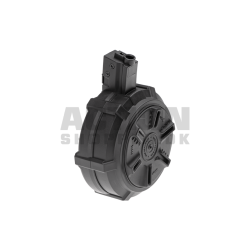 MP5, 1500 skuds. Manual drum magasin, Sort.