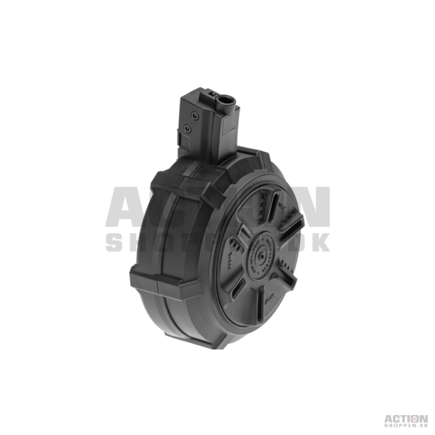 MP5, 1500 skuds. Manual drum magasin, Sort.