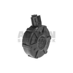 MP5, 1500 skuds. Manual drum magasin, Sort.