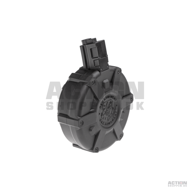 MP5, 1500 skuds. Manual drum magasin, Sort.