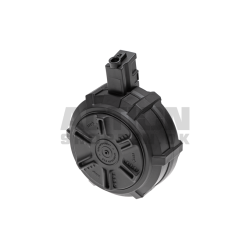 MP5, 1500 skuds. Manual drum magasin, Sort.