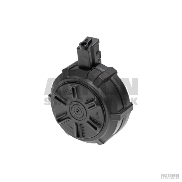 MP5, 1500 skuds. Manual drum magasin, Sort.