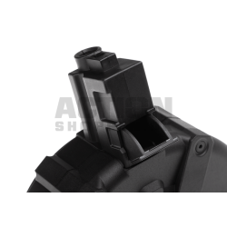 MP5, 1500 skuds. Manual drum magasin, Sort.