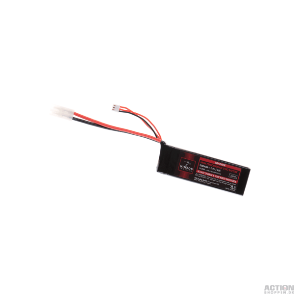 Li-Po 7,4V 2200mAh, 65C, Batteri