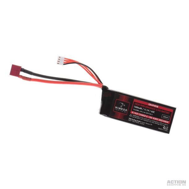 Li-Po 11,1V 1500mAh, 65C, Batteri