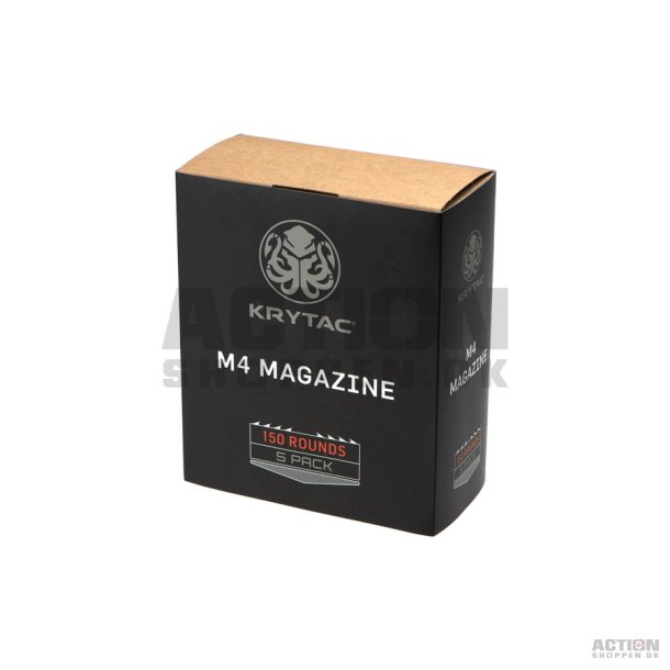 Krytac - M4/M15/16, 150 skuds magasin, 5 stk, Dark Earth