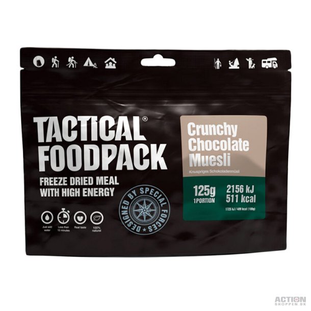 Tactical Foodpack Crunchy Msli med Chokolade (511 Kcal)