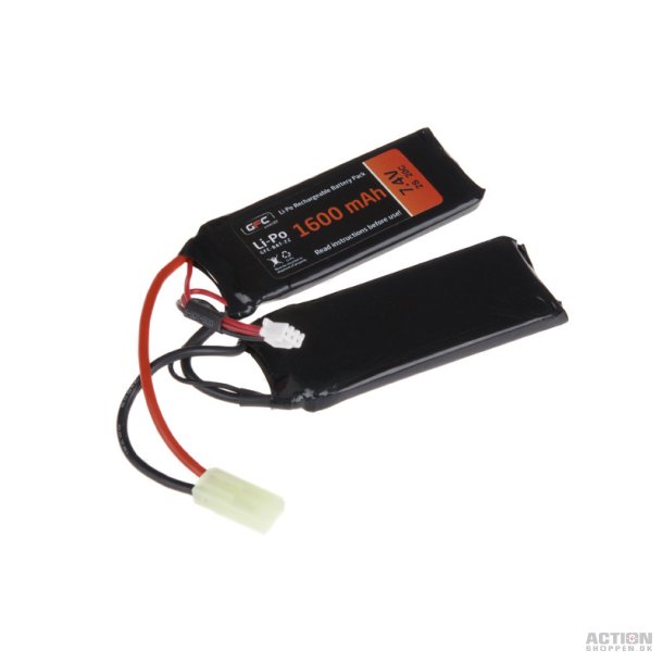 Li-Po 7,4V 1600mAh, 20C, Batteri