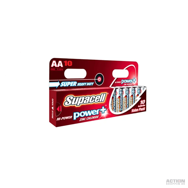 Supacell Power+ Batteri, AA, 1.5v 10 stk.