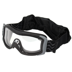 Bolle X1000 Tactical sort sikkerhedsbrille anti-dug, Klar.
