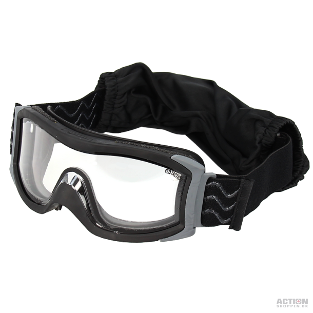 Bolle X1000 Tactical sort sikkerhedsbrille anti-dug, Klar.