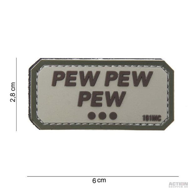 Patch - 3D PVC Pew pew pew beige