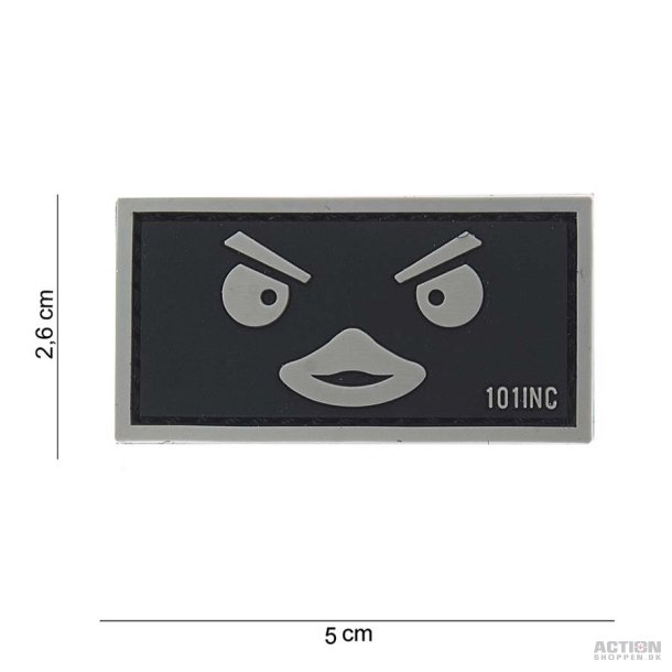 Patch - 3D PVC Duckface zwart