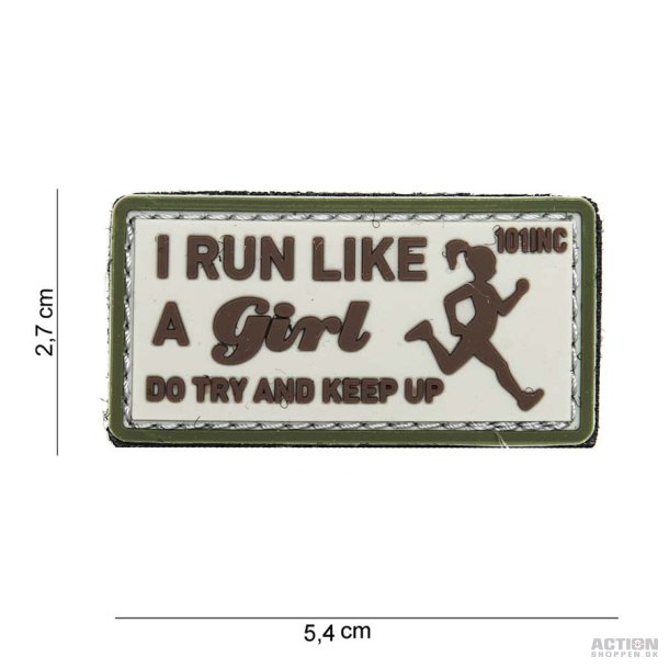 Patch - 3D PVC I run like beige