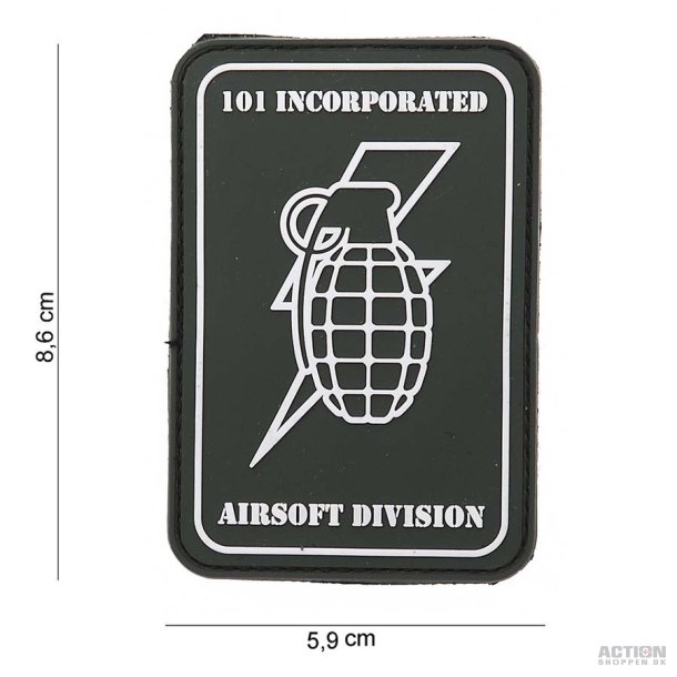 Patch - 3D PVC 101 INC handgrenade