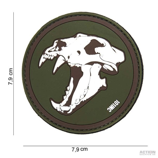 Patch - 3D PVC Sabertooth tiger